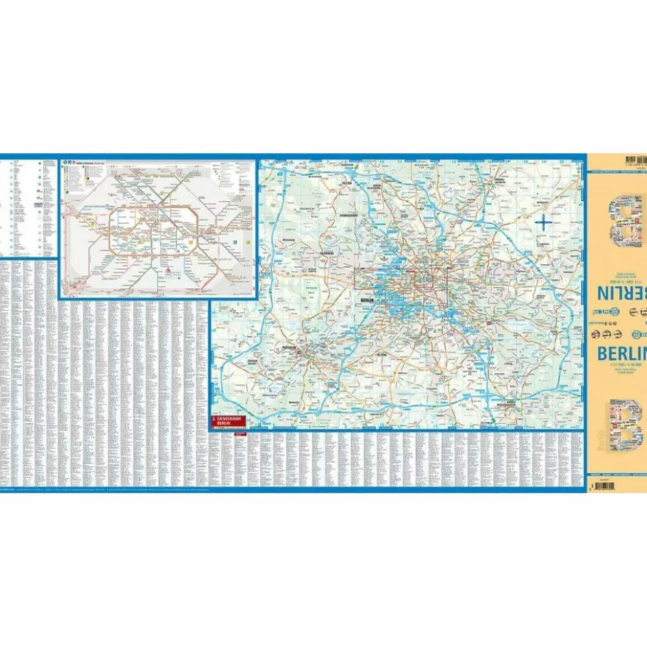 Best BERLIN 1 : 11 500 / 1 : 18 000 - Stadtplan Stadtpläne