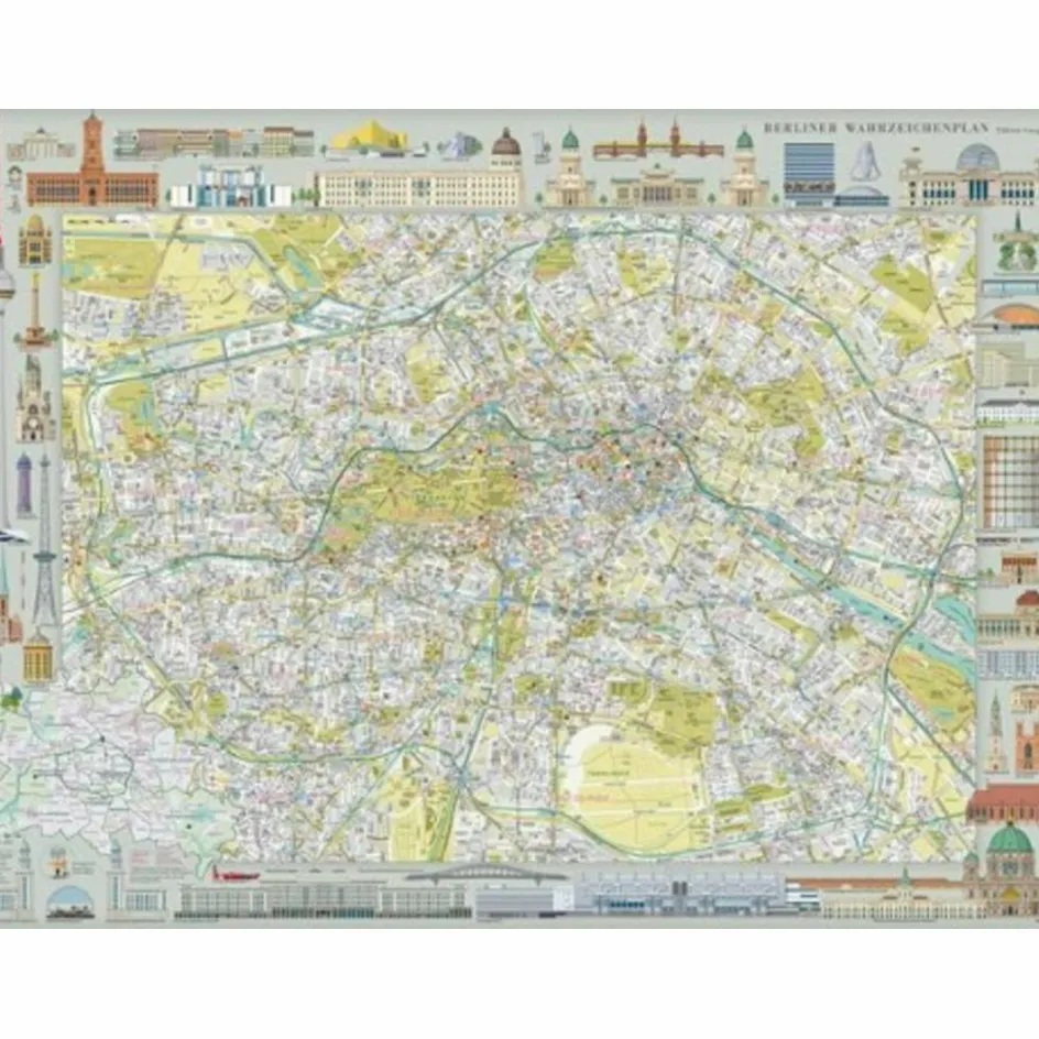 Stadtpläne^BERLINER WAHRZEICHENPLAN - Stadtplan