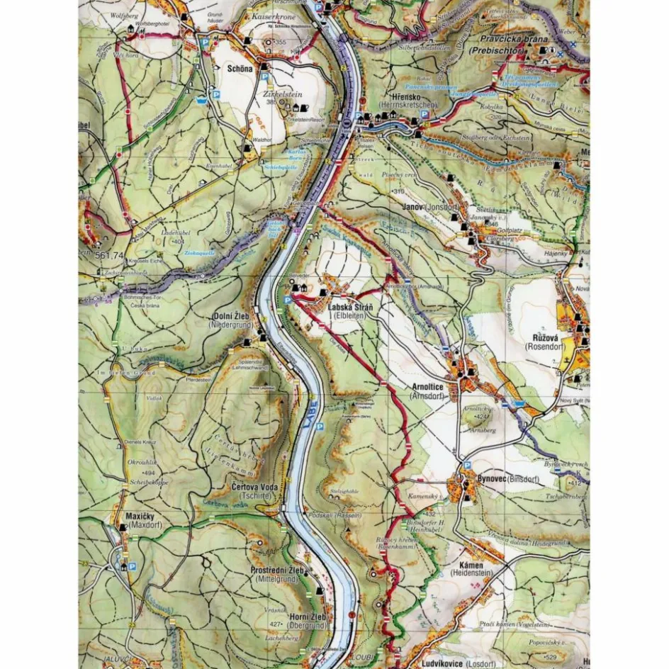 Hot BÖHMISCHE SCHWEIZ - Wanderkarte Wanderkarten Und Winterkarten|Wanderkarten Und Winterkarten