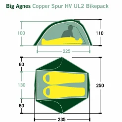 New COPPER SPUR HV UL2 BIKEPACK - Kuppelzelt 2-Personen-Zelte|Sommerzelte