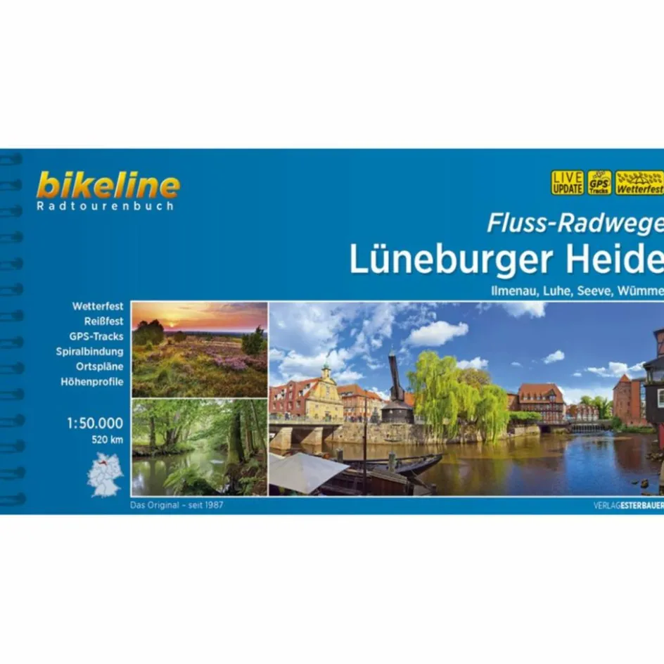 New BIKELINE FLUSSRADWEGE LÜNEBURGER HEIDE - Radwanderführer Radwanderführer Und Mountainbikeführer