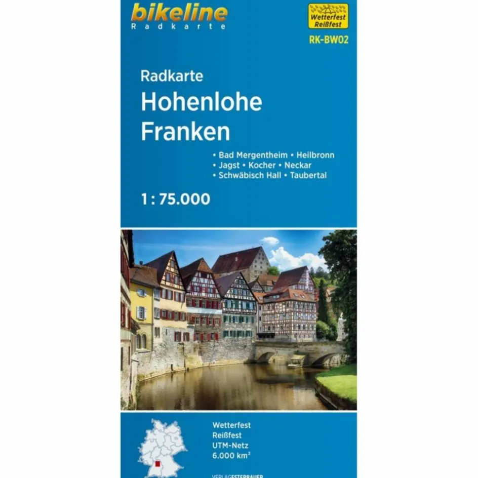 Fahrradkarten|Fahrradkarten^BIKELINE RADKARTE HOHENLOHE - FRANKEN 1 - Fahrradkarte