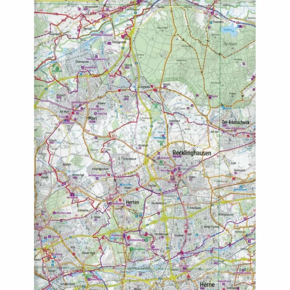 Fahrradkarten|Fahrradkarten^BIKELINE RADKARTE RUHRGEBIET 1 : 75 000 - Fahrradkarte