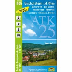 Sale BISCHOFSHEIM I.D.RHÖN 1:25 000 - Wanderkarte Fahrradkarten|Wanderkarten Und Winterkarten
