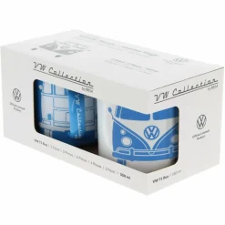 Best VW T1 BUS ENAMEL TASSE 2ER SET IN GESCHENKBOX - FRONT/WEISS - Becher Campingtöpfe Und Campinggeschirr