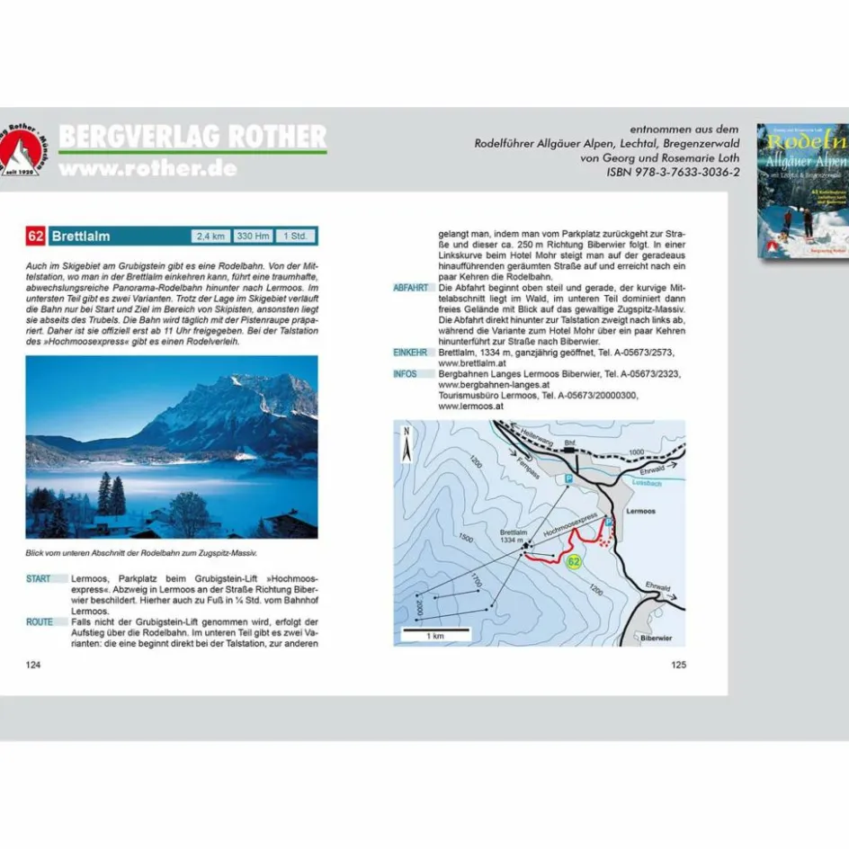BVR RODELN ALLGÄUER ALPEN Wintersportführer