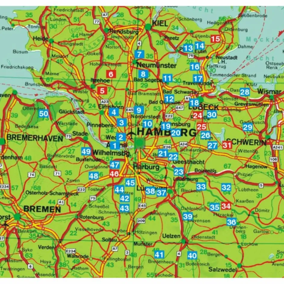 Reiseführer Deutschland^BVR RUND UM HAMBURG - Wanderführer