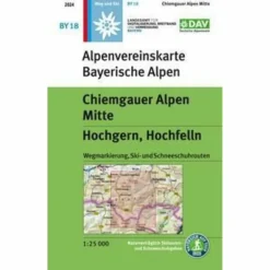 CHIEMGAUER ALPEN MITTE, HOCHGERN, HOCHFELLN - Wanderkarte Wanderkarten Und Winterkarten|Wanderkarten Und Winterkarten