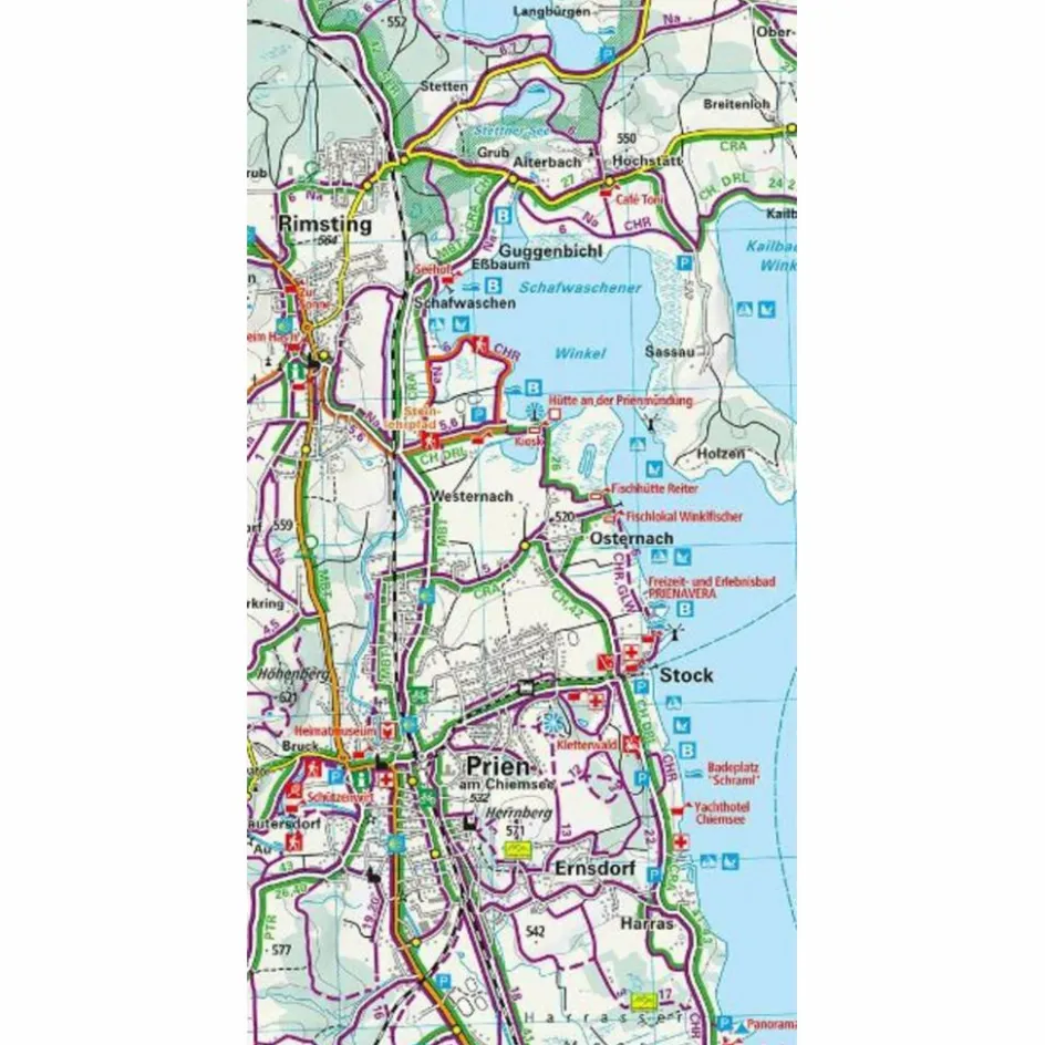 Fahrradkarten|Wanderkarten Und Winterkarten^CHIEMSEE, NR. 07, OUTDOORKARTE 1:35 000 - Karte