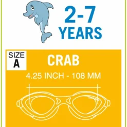 Sale CRAB Kinder - Schwimmbrille Kinder Wassersportausrüstung Für Kinder