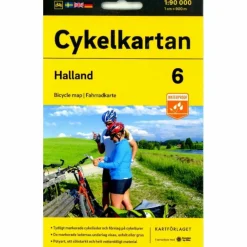 Outlet CYKELKARTAN BLAD 6 HALLAND 1:90000 - Fahrradkarte Fahrradkarten|Fahrradkarten