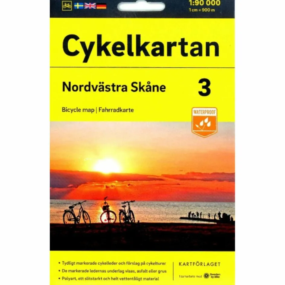 Best CYKELKARTAN BLAD 3 NORDVÄSTRA SKÅNE 1:90000 - Fahrradkarte Fahrradkarten|Fahrradkarten