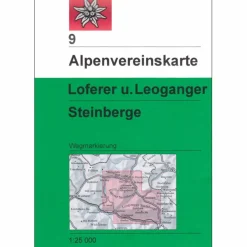Wanderkarten Und Winterkarten|Wanderkarten Und Winterkarten^DAV 9 LOFERER U. LEOGANGER STEINBERGE - Wanderkarte