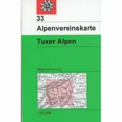 Online DAV 33 TUXER ALPEN 1:50T - Wanderkarte Winterkarten|Wanderkarten Und Winterkarten