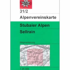 Wanderkarten Und Winterkarten|Wanderkarten Und Winterkarten^DAV 31/2 WEG STUBAIER ALPEN SELLRAIN - Wanderkarte