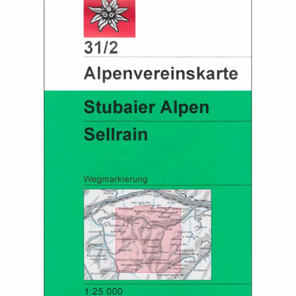 Wanderkarten Und Winterkarten|Wanderkarten Und Winterkarten^DAV 31/2 WEG STUBAIER ALPEN SELLRAIN - Wanderkarte