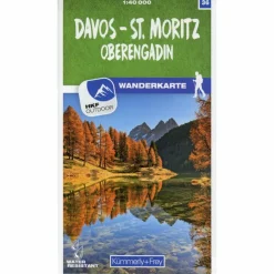 New DAVOS - ST. MORITZ / OBERENGADIN 36 WANDERKARTE 1:40 000 MAT - Wanderkarte Wanderkarten Und Winterkarten|Wanderkarten Und Winterkarten