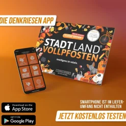 Kinder Denkriesen Reisespiele|Kinderreisespiele Und Spielzeug^STADT LAND VOLLPFOSTEN - CLASSIC EDITION - 'INTELLIGENZ IST - Reisespiel
