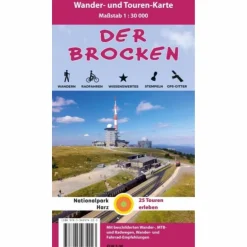 Clearance DER BROCKEN 1 : 30 000 Fahrradkarten|Wanderkarten Und Winterkarten