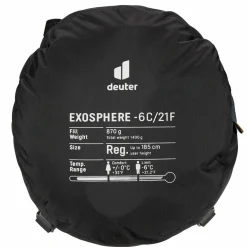 Deuter Kunstfaserschlafsäcke|3-Jahreszeiten-Schlafsäcke^EXOSPHERE -6C/21F Herren - Kunstfaserschlafsack