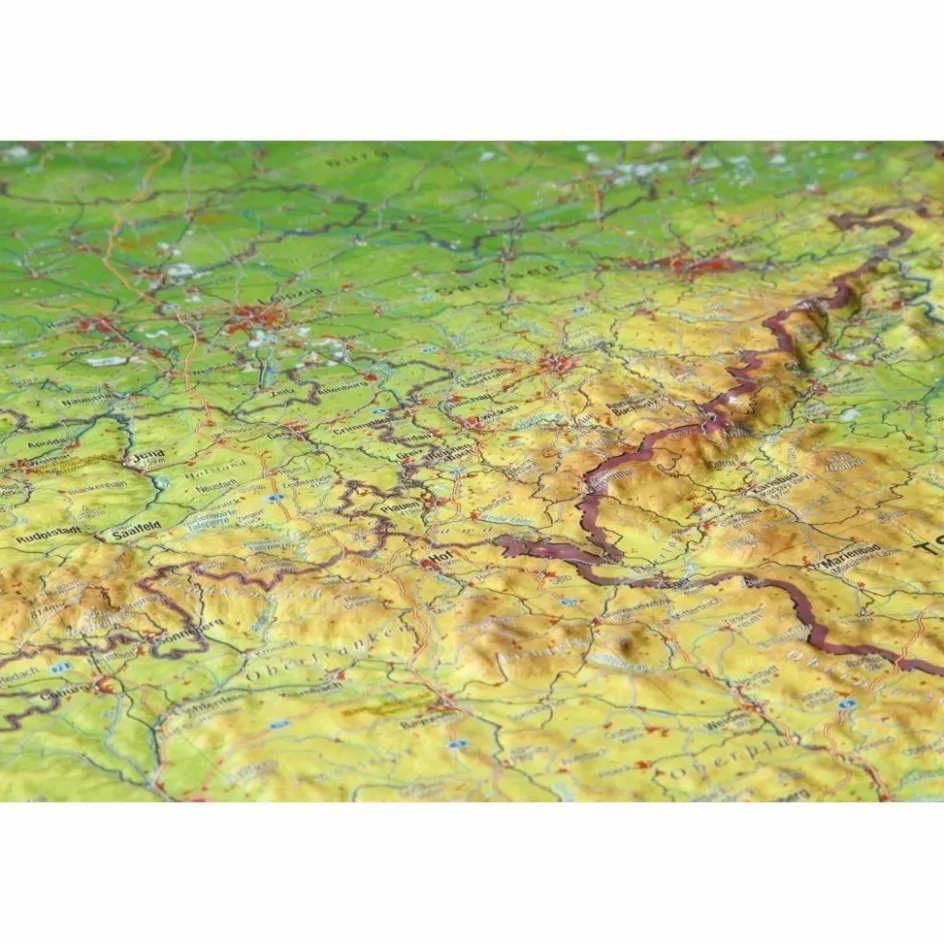 Sale DEUTSCHLAND 1 : 1 200 000 MIT ALUMINIUM - Wand Karte Wandkarten Und Poster