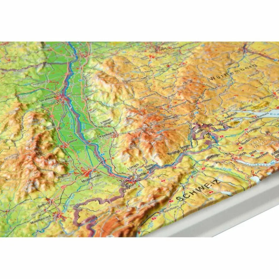 Sale DEUTSCHLAND 1 : 1 200 000 MIT ALUMINIUM - Wand Karte Wandkarten Und Poster