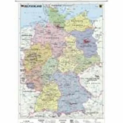 New DEUTSCHLAND, POLITISCH 1 : 1 000 000. WA - Poster Wandkarten Und Poster