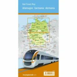Hot DEUTSCHLAND, RAIL TRAVEL MAP 1:500.000, FREYTAG & BERNDT - Karte Straßenkarten|Straßenkarten