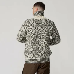 Damen Devold Pullover Und Fleecepullover|Pullover Und Fleecepullover^SVALBARD WOOL ZIP NECK Unisex - Wollpullover