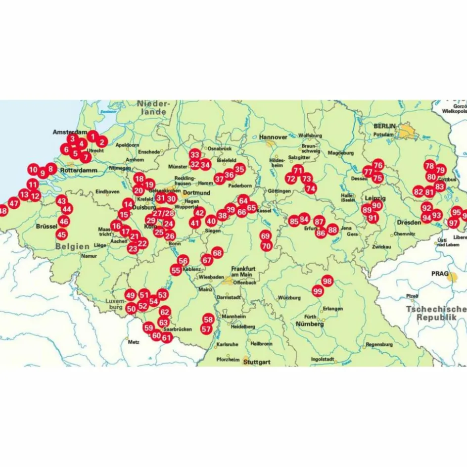 Discount DIE 99 SCHÖNSTEN RADTOUREN FÜR CAMPER IN DEUTSCHLANDS MITTE - Stellplatzführer Stellplatzführer Und Campingplätze|Wohnmobilreiseführer