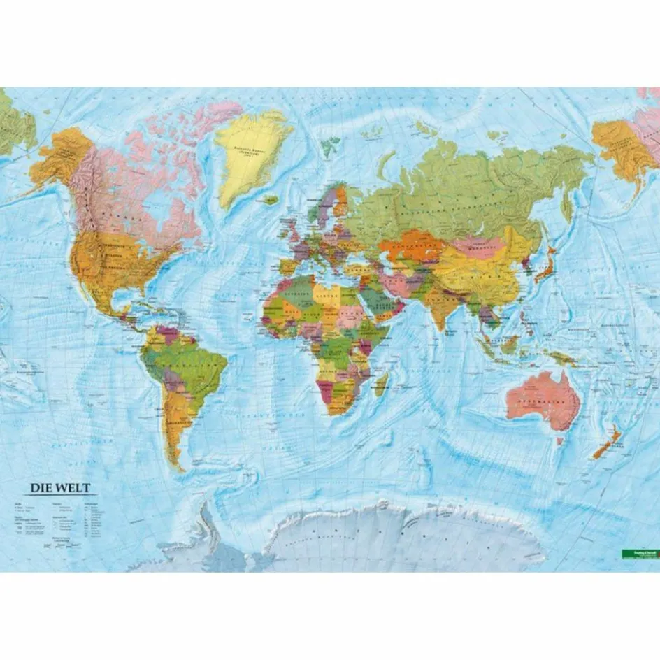 Sale DIE WELT DEUTSCH POSTER 1 : 40.000.000. - Weltkarte Wandkarten Und Poster