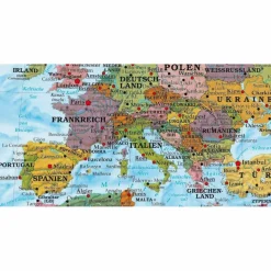 Sale DIE WELT DEUTSCH POSTER 1 : 40.000.000. - Weltkarte Wandkarten Und Poster