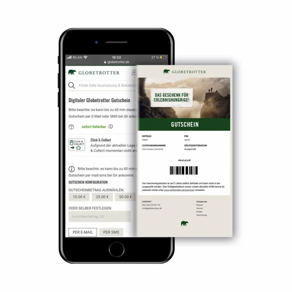 Gutscheine^Digitaler Globetrotter Gutschein