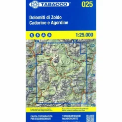 Wanderkarten Und Winterkarten|Wanderkarten Und Winterkarten^DOLOMITI ZOLDO CADORINE E AGORDINE 1:25 000 - Wanderkarte