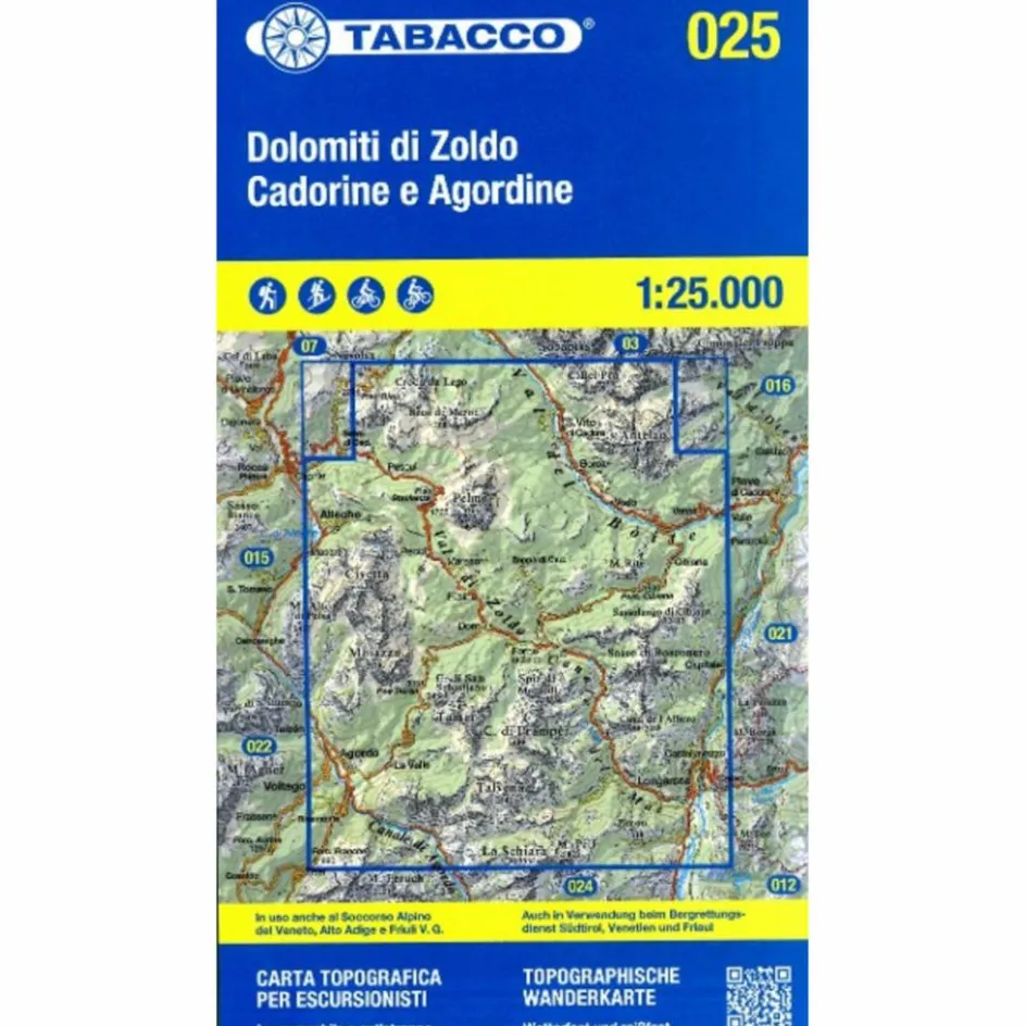 Wanderkarten Und Winterkarten|Wanderkarten Und Winterkarten^DOLOMITI ZOLDO CADORINE E AGORDINE 1:25 000 - Wanderkarte