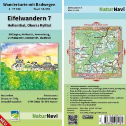 Wanderkarten Und Winterkarten|Wanderkarten Und Winterkarten^EIFELWANDERN 7 - HELLENTHAL, OBERES KYLLTAL 1 : 25 000 - Wanderkarte