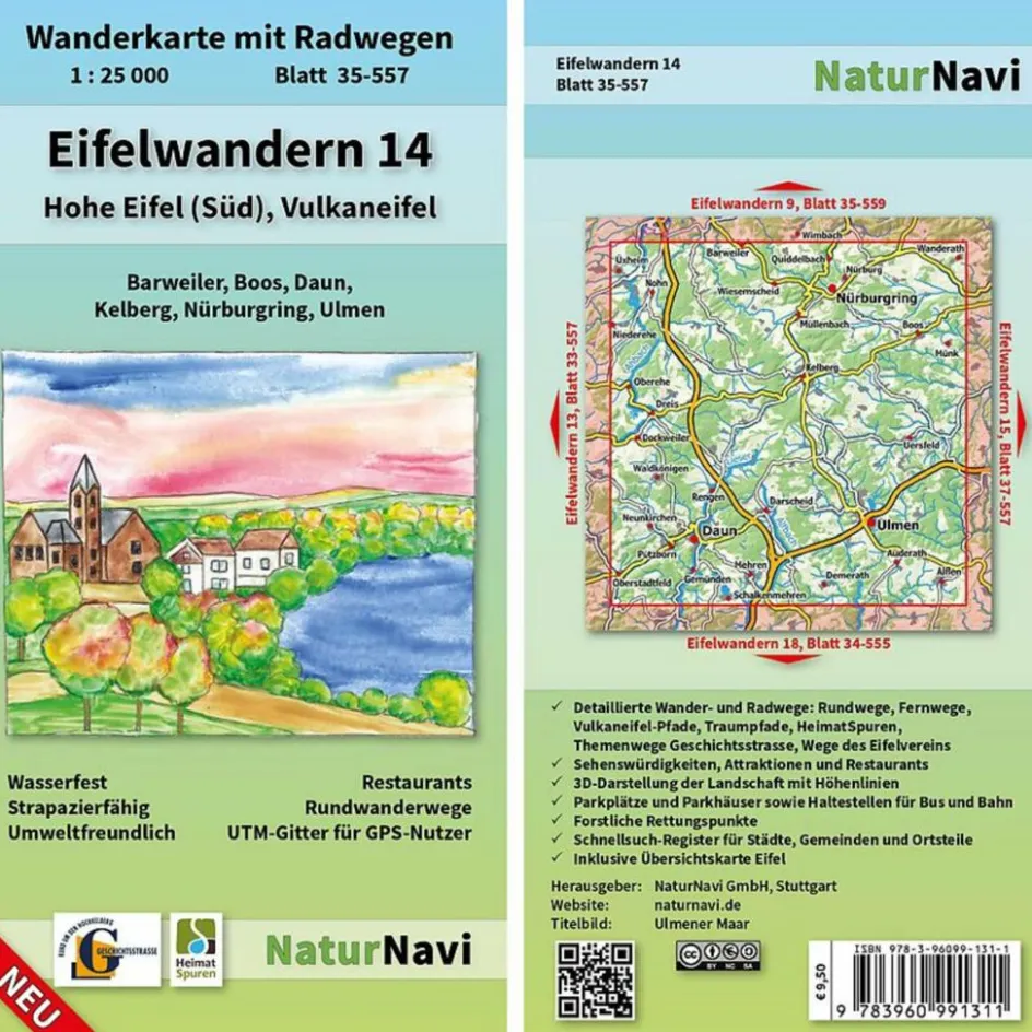 Sale EIFELWANDERN 14 - HOHE EIFEL (SÜD), VULKANEIFEL 1 : 25 000 - Wanderkarte Wanderkarten Und Winterkarten|Wanderkarten Und Winterkarten