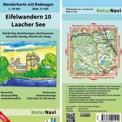 Best EIFELWANDERN 10 - LAACHER SEE 1:25 000 - Wanderkarte Fahrradkarten|Wanderkarten Und Winterkarten