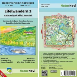Wanderkarten Und Winterkarten|Wanderkarten Und Winterkarten^EIFELWANDERN 3 - NATIONALPARK EIFEL, RUREIFEL 1 : 25 000 - Wanderkarte