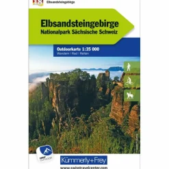 Fahrradkarten|Wanderkarten Und Winterkarten^ELBSANDSTEINGEBIRGE NR. 18 OUTDOORKARTE DEUTSCHLAND 1:35 000 - Karte