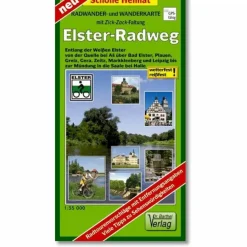 Best ELSTERRADWEG RADWANDER- UND WANDERKARTE - Wanderkarte Fahrradkarten|Wanderkarten Und Winterkarten