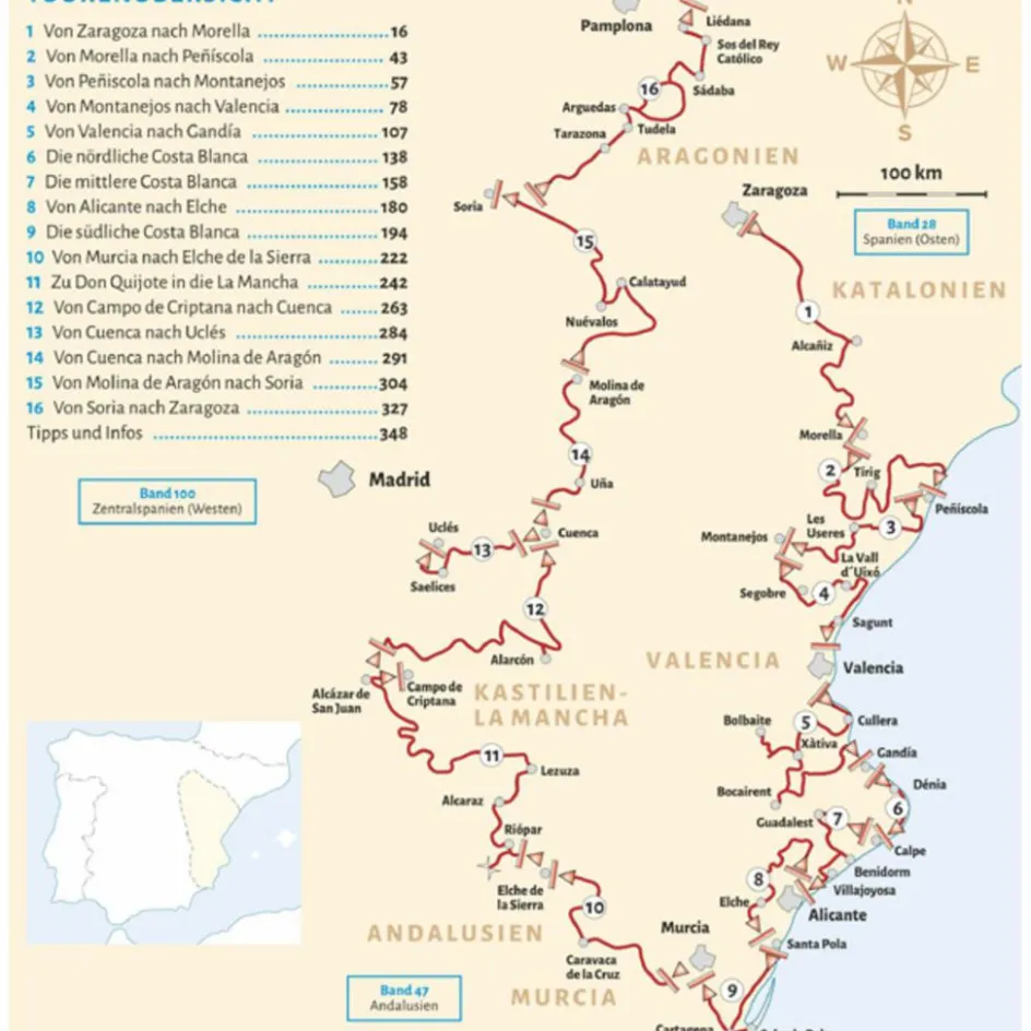 Best ENTDECKERTOUREN MIT DEM WOHNMOBIL ZENTRALSPANIEN DER OSTEN - Reiseführer Wohnmobilreiseführer