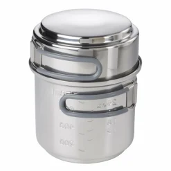 Hot SPIRITUS-KOCHSET, 985ML, TOPF AUS EDELSTAHL - Spirituskocher Campingkocher