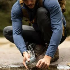 Hot SPIRITUS-KOCHSET, 985ML, TOPF AUS EDELSTAHL - Spirituskocher Campingkocher