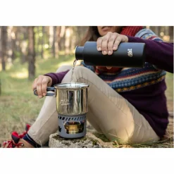 Hot SPIRITUS-KOCHSET, 985ML, TOPF AUS EDELSTAHL - Spirituskocher Campingkocher