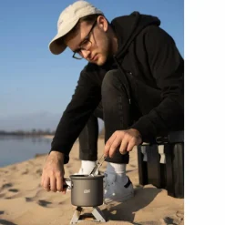 Discount TASCHENKOCHER MIT WINDSCHUTZ INKL. 2X27G TROCKENBRENNSTOFFTA Campingkocher