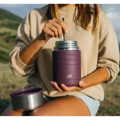 Esbit Campingtöpfe Und Campinggeschirr^TITAN BESTECK-SET, 3 TEILIG, MIT SILIKON-MANSCHETTE - Campingbesteck