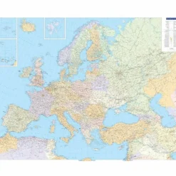 Outlet EUROPAKARTE POLITISCH POSTER 1:4,5 MIO. - Wand Karte Wandkarten Und Poster