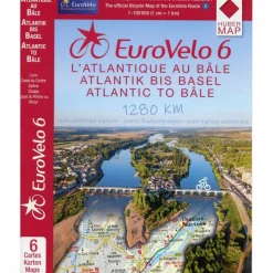 Best EUROVELO 6 - VOM ATLANTIK BIS ZUM RHEIN - Fahrradkarte Fahrradkarten|Fahrradkarten