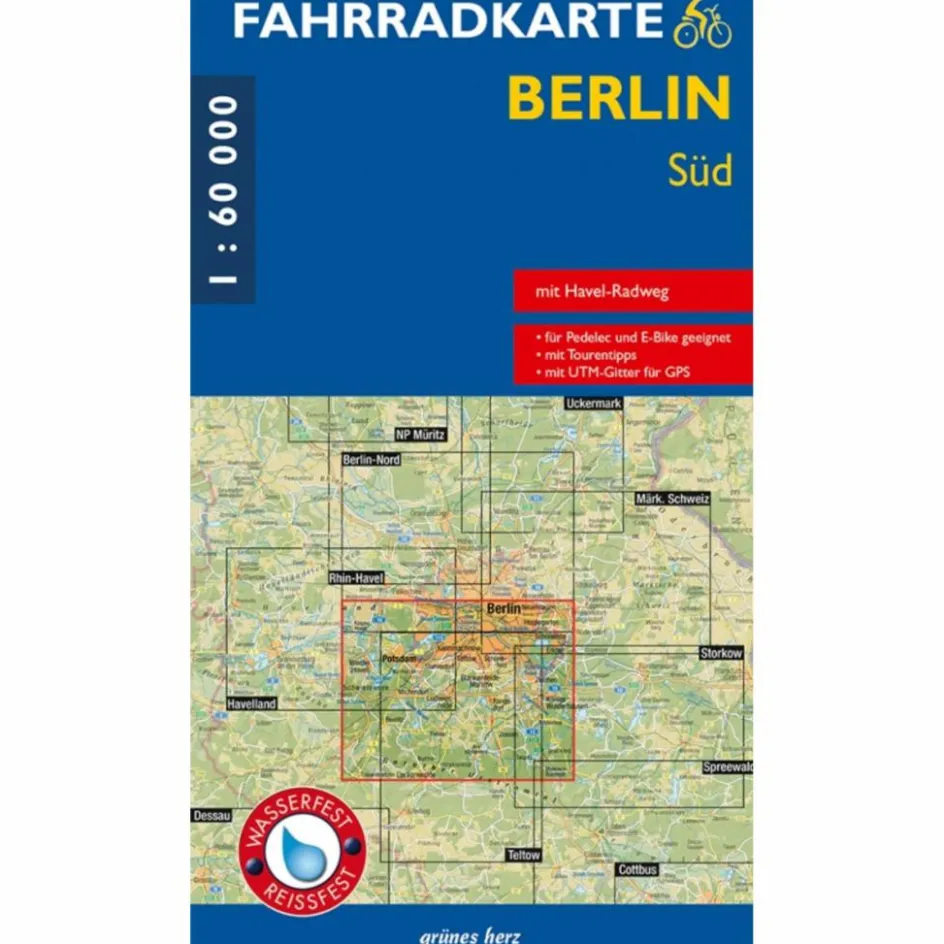 Fahrradkarten|Fahrradkarten^FAHRRADKARTE BERLIN SÜD 1:60.000
